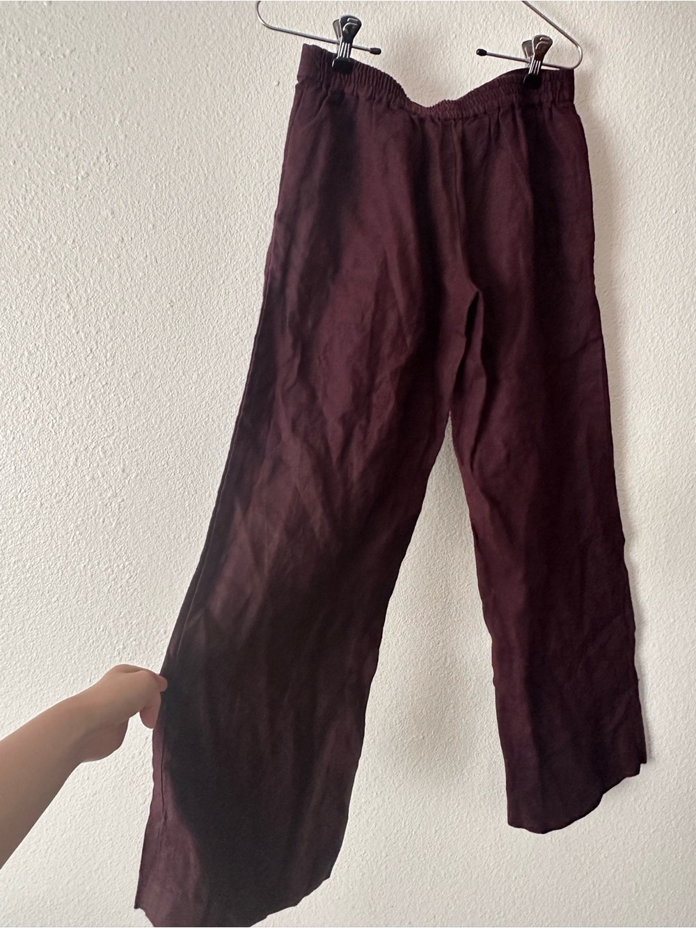 Madewell petite easy linen pull on pants